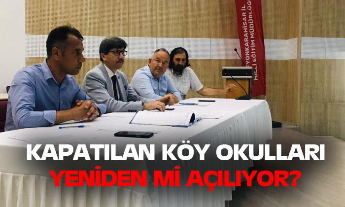 Afyonkarahisar’da kapatılan köy okulları yeninden mi açılıyor?