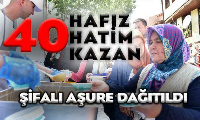 40 Hatimli Şifalı Aşure Dağıtıldı