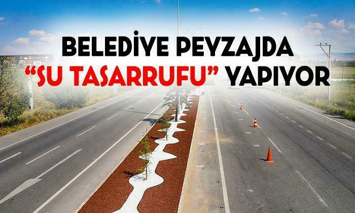 Belediye Peyzaj Çalışmalarında Tasarruf Yapıyor