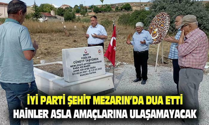 İYİ Parti Afyon teşkilatı şehit ailesini ziyaret etti