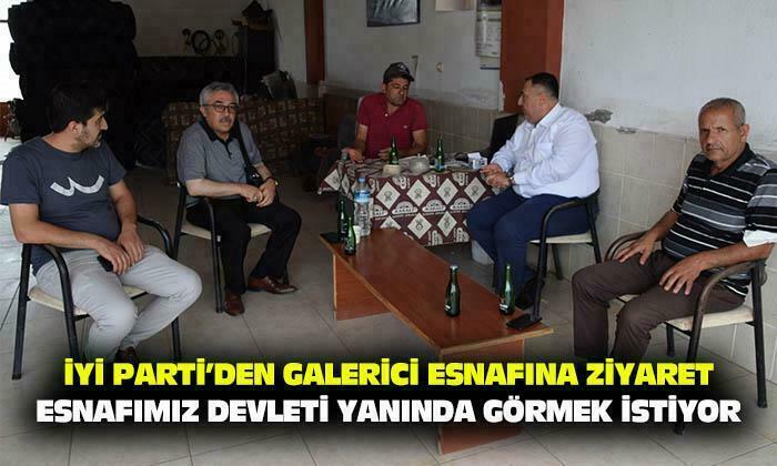İYİ Parti teşkilatından fırtınada zarar gören esnafa ziyaret