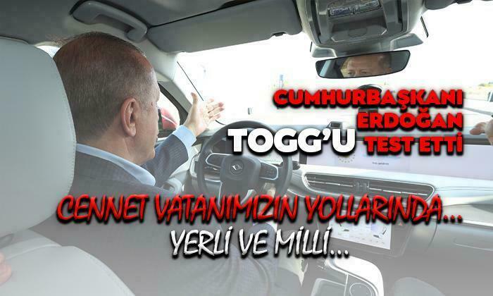 Erdoğan TOGG İle Test Sürüşü Yaptı