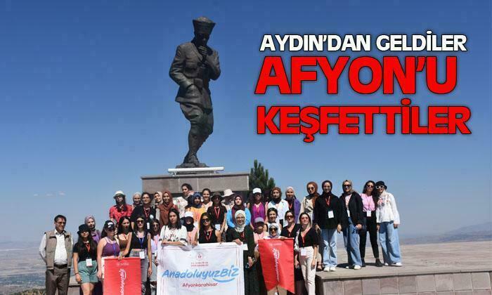 Aydın’dan gelen gençler Afyonkarahisar’ı keşfetti