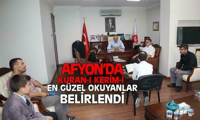 Afyon’da Kuran-ı Kerim-i en güzel okuyanlar belirlendi