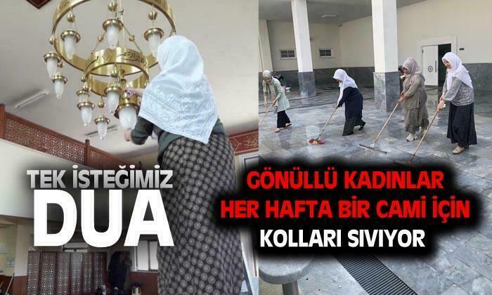 Afyonkarahisar’da kadınlar her hafta başka bir cami için kolları sıvıyor
