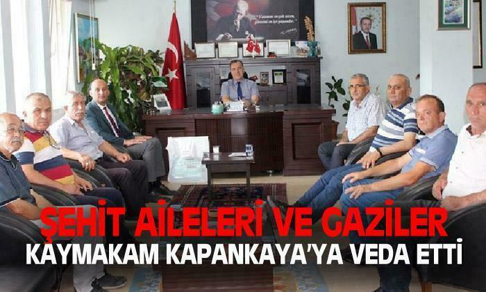 Şehit aileleri ve Gaziler’den Kapankaya’ya veda etti