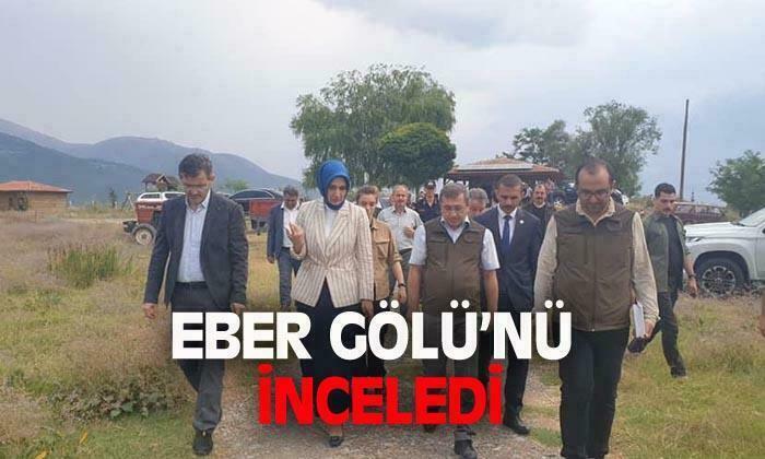 Vali Doç. Dr. Kübra Güran Yiğitbaşı, Eber Gölü’nü inceledi