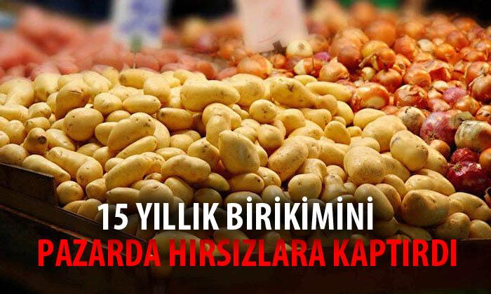 Afyonkarahisar’da 15 yıllık birikimi pazarda hırsızlara kaptırdı