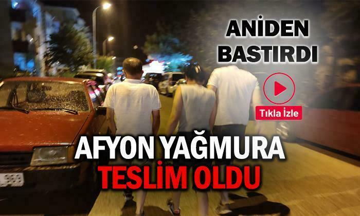 Afyonkarahisar Yağmur ve Rüzgara Teslim Oldu
