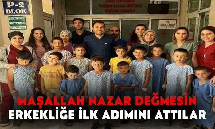 Afyonkarahisar’da minikler erkekliğe ilk adımını attılar