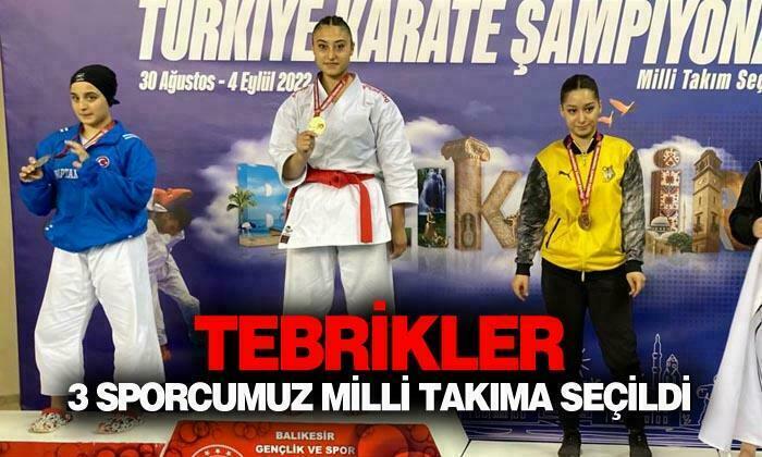 Afyonkarahisar’da 3 sporcumuz milli takıma seçildi