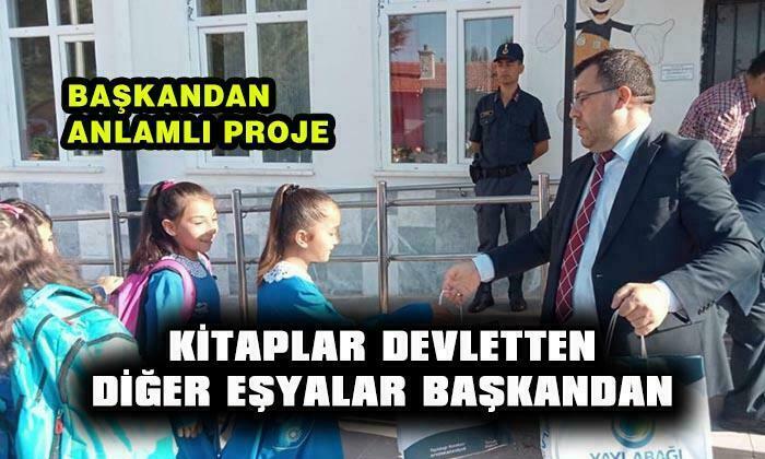 Kitaplar devletten, kırtasiye malzemeleri Akgedik’ten