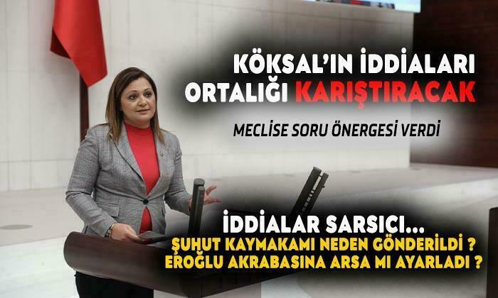 Köksal Meclise Soru Önergesi Verdi
