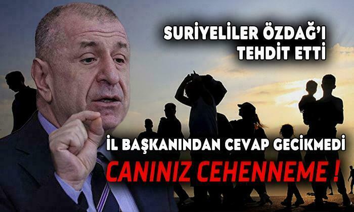 Göçmenler Tehdit Etti, İl Başkanı ” Gebersinler ” Dedi…