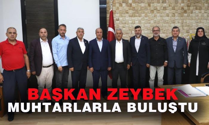 Başkan Zeybek Muhtarla buluştu