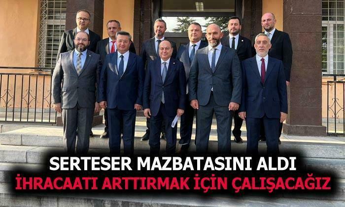 Başkan Serteser mazbatasını aldı
