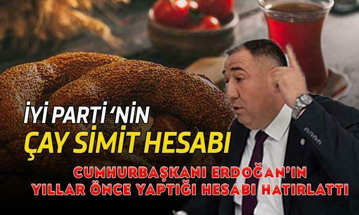 İYİ Parti Çay Simit Hesabı Yaptı