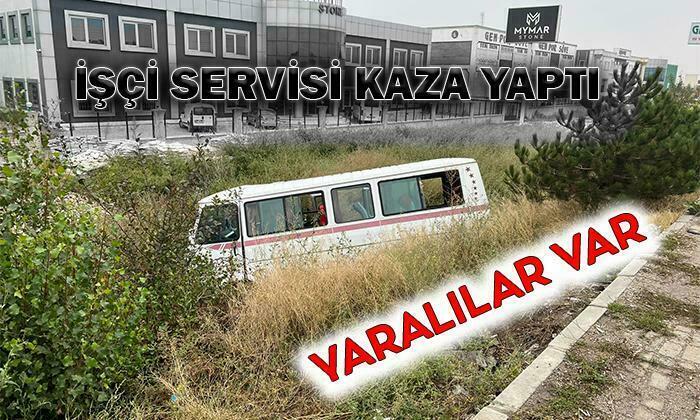 İşçi Servisi Kaza Yaptı