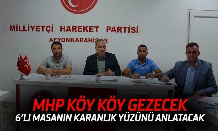 MHP İl Başkanı Mehmet Kocacan: “6’lı masanın karanlık yüzünü anlatacağız”