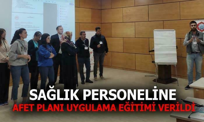 Afyonkarahisar’da sağlık personeline afet planı eğitimi verildi