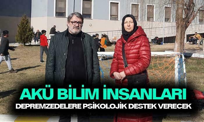 Bilim insanları depremzedelere psikolojik destek veriyor