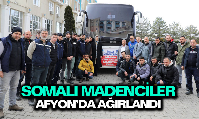 Somalı madenciler Afyonkarahisar’da ağırlandı