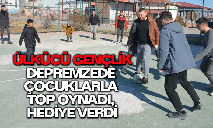 Ülkü Ocakları, depremzelerin yanında