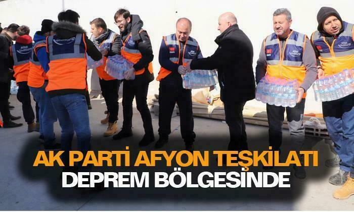 AK Parti Afyon teşkilatı deprem bölgesinde