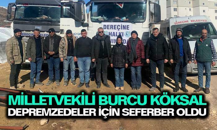 Milletvekili Köksal depremzedeler için seferber oldu
