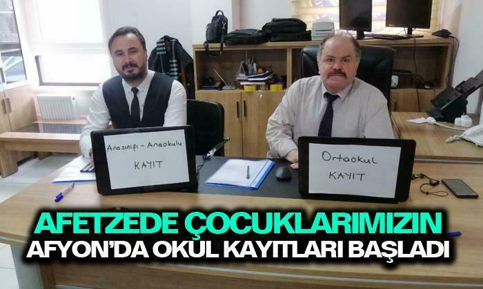 Afyonkarahisar’da depremzede çocukların okul kayıtları başladı