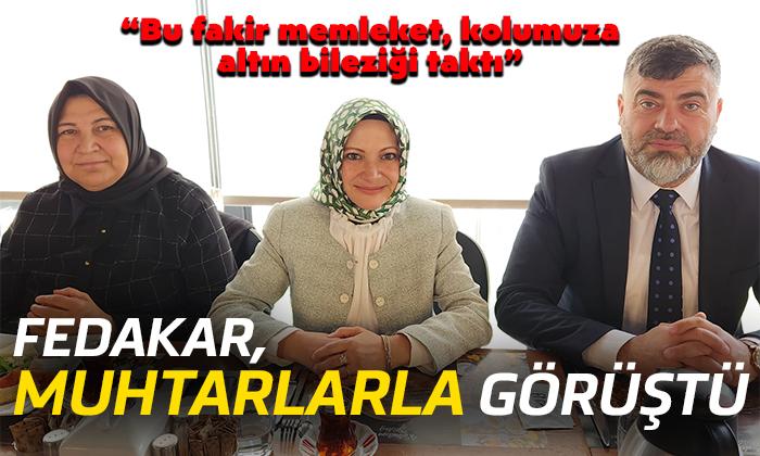 Aday Adayı Fedakar Muhtarlarla Görüştü