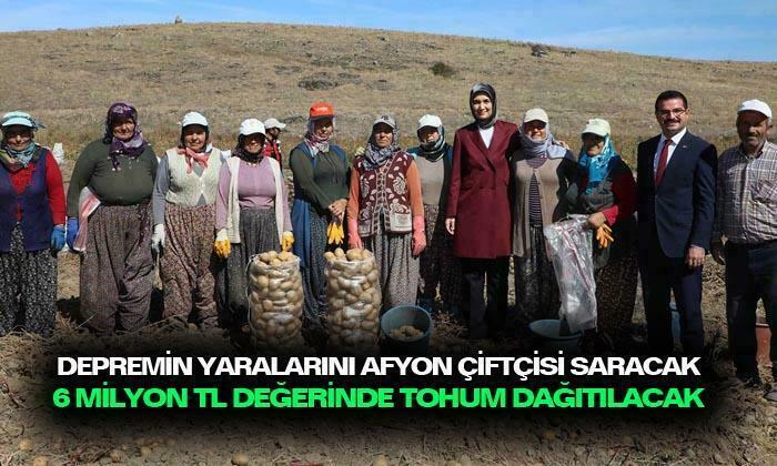 Afyonkarahisar çiftçisi depremin yaralarını saracak