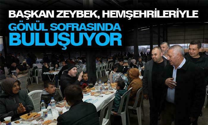 Afyonkarahisar Belediye Başkanı Mehmet Zeybek, hemşerileriyle gönül sofrasında buluşuyor