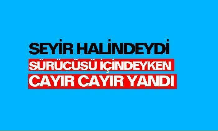 Afyonkarahisar’da otomobil yangını