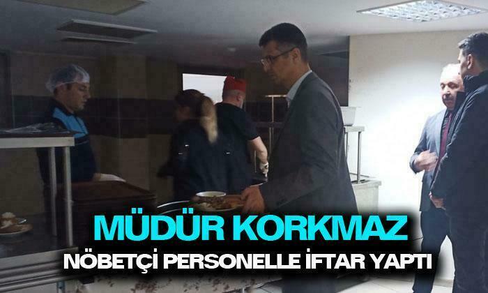 Afyonkarahisar İl Sağlık Müdürü Korkmaz, nöbetçi personelle iftar yaptı