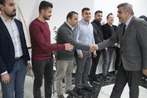 Afyonkarahisar’da İl Milli Eğitim Müdürlüğü’nde ilk mesai günü bayramlaşma