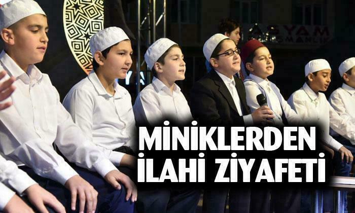 Afyonkarahisar’da miniklerden ilahi ziyafeti