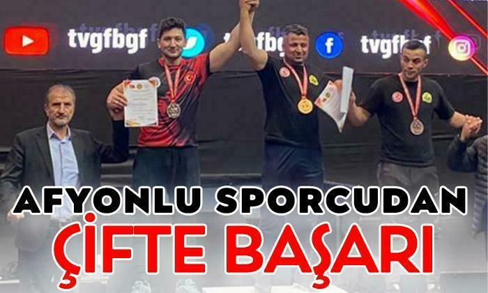 Afyonlu Sporcu Bilek Güreşinde Çifte Başarı Elde Etti
