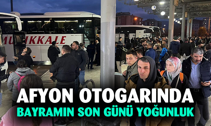 Afyonkarahisar Bayramın son günü yoğunluk yaşandı