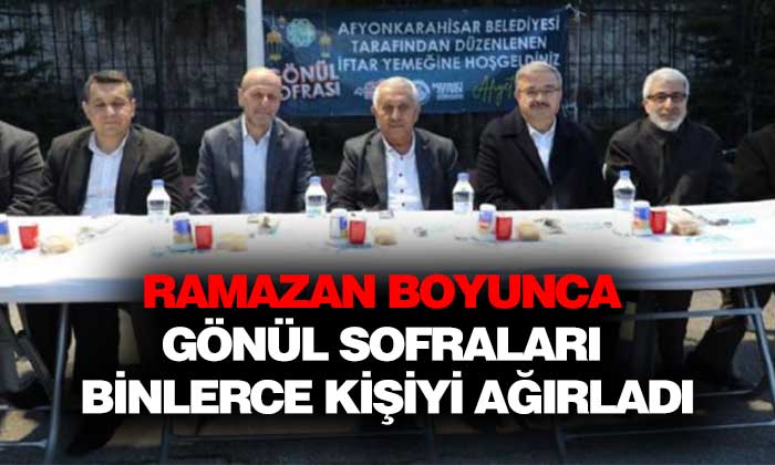 Afyonkarahisar’da mahalle iftarları sona erdi