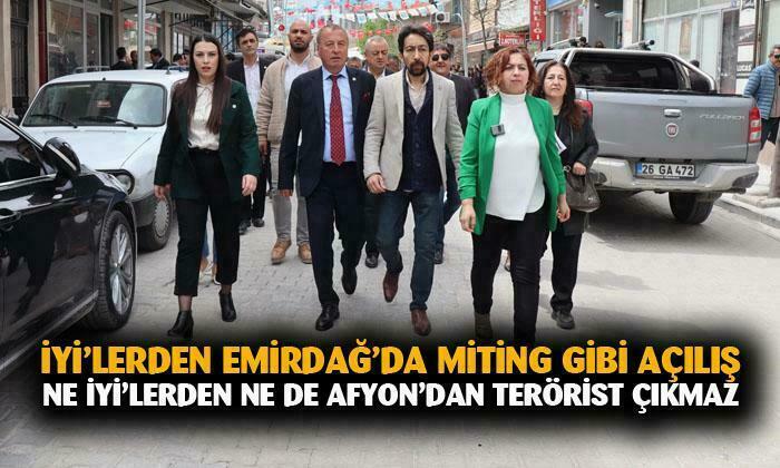 İYİ’LERDEN EMİRDAĞ’DA MİTİNG GİBİ AÇILIŞ