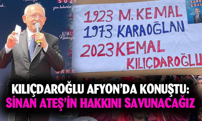 Cumhurbaşkanı Adayı Kemal Kılıçdaroğlu, Afyonkarahisar’da konuştu