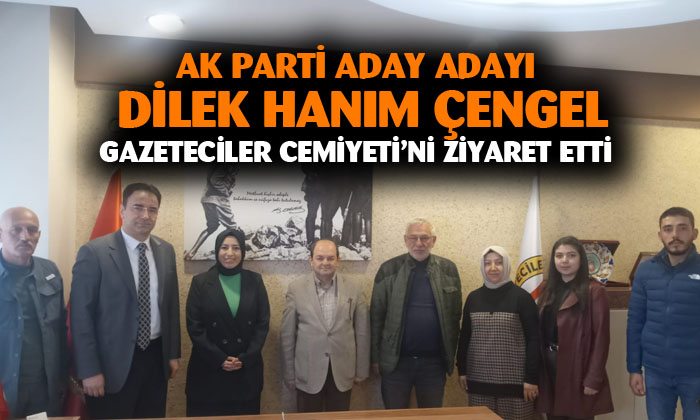 AK Parti Afyonkarahisar Milletvekili aday adayı Dilek Hanım Çengel, Gazeteciler Cemiyeti’ni ziyaret etti