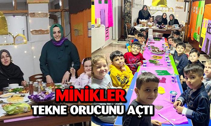 Afyonkarahisar’da minikler tekne orucunu açtı