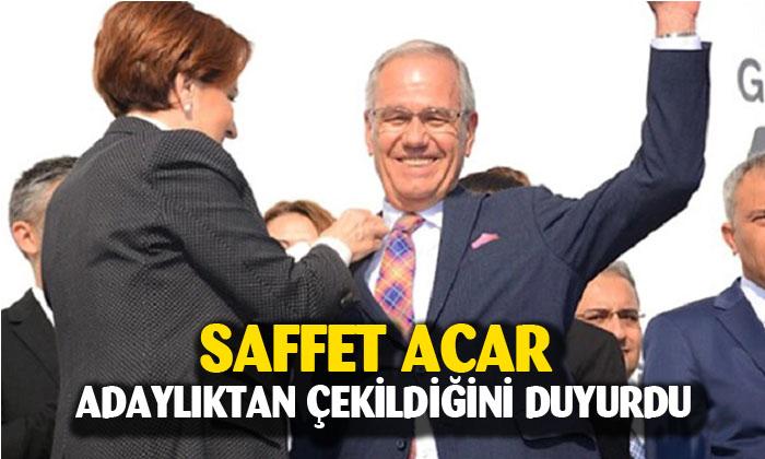 Saffet Acar adaylıktan çekildi