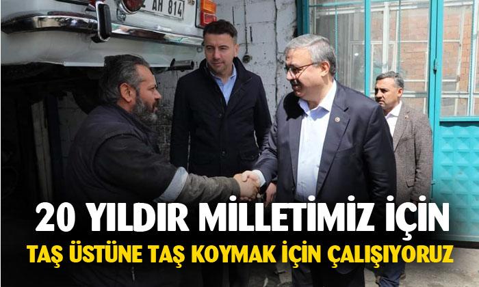 Afyonkarahisar AK Parti Milletvekili İbrahim Yurdunuseven; “20 yıldır milletimiz için taş üstüne taş koymak için çalışıyoruz”