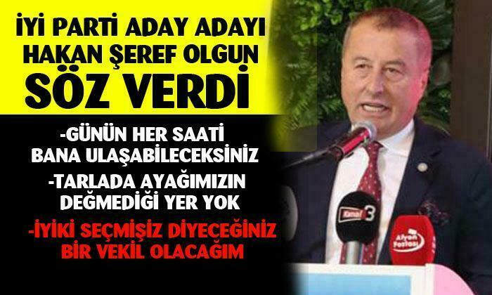 İYİ Parti Afyonkarahisar Milletvekili aday adayı Hakan Şeref Olgun, partililerle iftarda buluştu