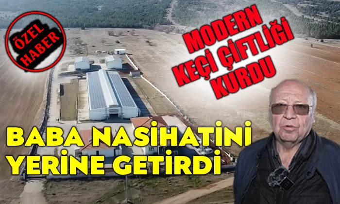 Afyonkarahisar’da modern keçi çiftliği