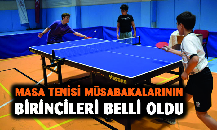 Afyonkarahisar’da Masa Tenisi müsabakalarının birincileri belli oldu