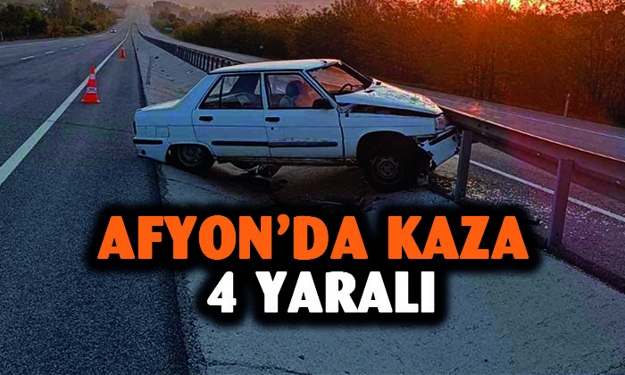 Afyonkarahisar’da kaza 4 yaralı